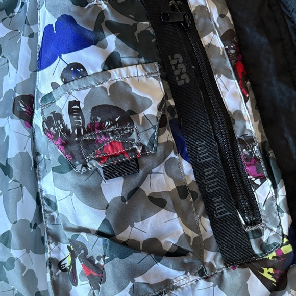 5 FIFTY 5 Skiing, women’s down Black Quilted Puffer down Jacket size S , - Picture 5 of 9